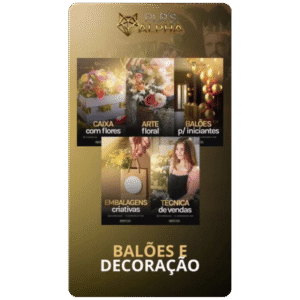 Combo Premium Decoração – Cursos em Vídeo de Balões e Embalagens com Licença de Revenda [PLR em Vídeo]